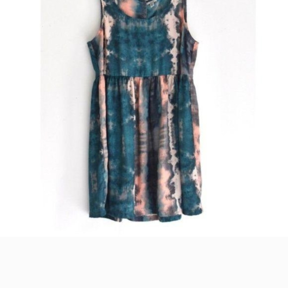 Ecote Kids Sleeveless Blue and Pink Dress